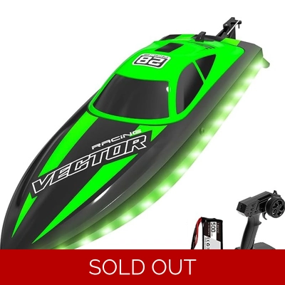 Volantex RC Vector Lumen boat - Brushed/Green RTR